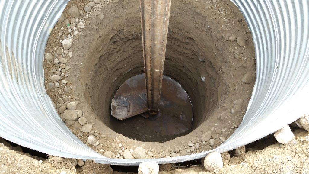 installing 10 ft dia shaft exc in dense glacial till soils